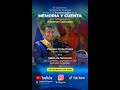 PRESENTACION DE LA MEMORIA Y CUENTA DEL GOBERNADOR ALBERTO GALINDEZ