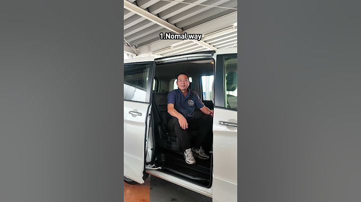 How to open sliding door? This is Nissan SERENA! #serena