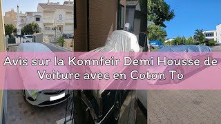 Avis sur la Konnfeir Demi Housse de Voiture avec en Coton Toutes Saisons Voiture Extérieure Demi Cou