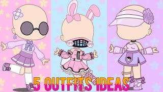 5 Outfits ideas { Gacha Club }[150 subs special ] ⚠ original ⚠