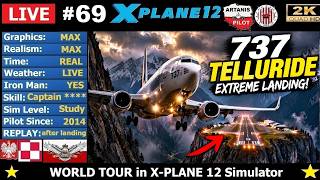#69✈️ KROW - KTEX 🔥100% realism MAX details Like REAL Boeing 737 Cpt. 🔴 X-PLANE 12 LIVE