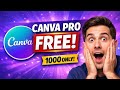 Canva Pro Giveaway 🎁 FREE Access for First 1000 Users ( GRAB FAST ! )