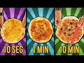 10 Seg vs 1 Min vs 10 Min PIZZA ¿Cuál prefieres?
