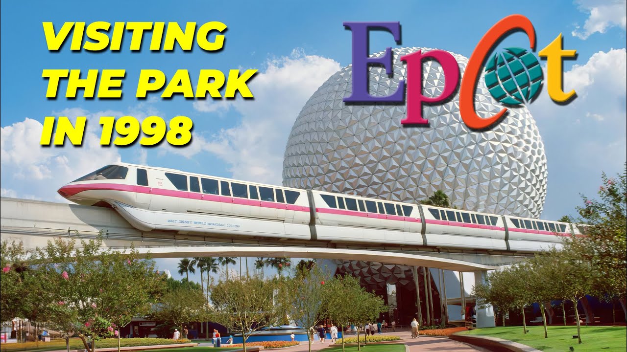 Restored Home Video: Visiting EPCOT Walt Disney World Florida in 1998 (HD 50FPS)
