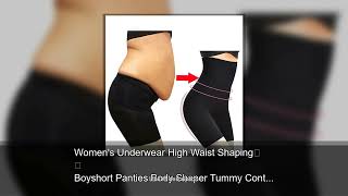 Women's Underwear High Waist Shaping Boyshort Panties Body Shaper Tummy Control Butt Lifting Sl