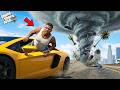 Franklin Survive From Biggest Tornado Storm In GTA 5!
