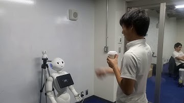 Pepper greets using kNN trained Face Recognition model