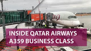 HD Qatar Airways A359 Business Class Review  from Prague (PRG) to Doha (DOH)