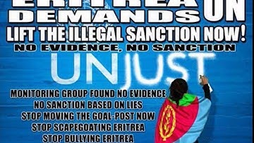 End the Unjust US-Engineered UN Sanctions on Eritrea Based on No Evidence