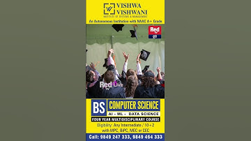 Professor Talks: Is BS Computer Science (AI & ML) Right for You? | Vishwa Vishwani | RED TV LIVE