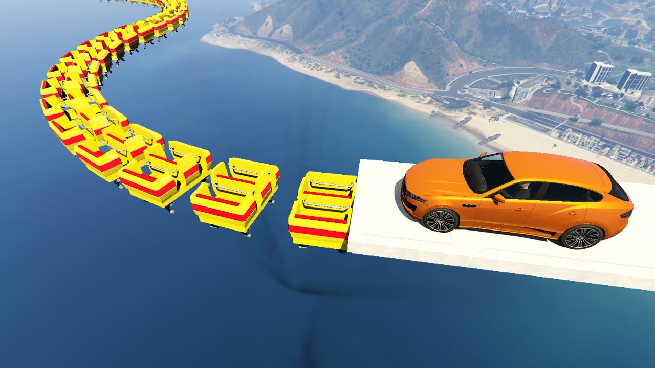 Path With Suspended Boxes GTA 5 Online YouTube