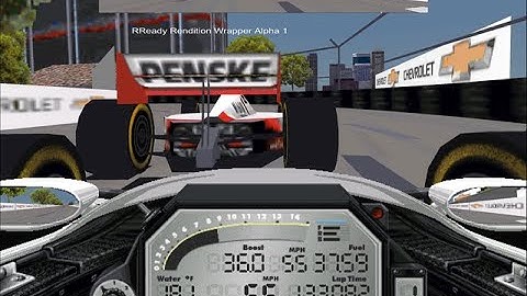 Indy Car Racing 2 (Work in progress vid #17) with Dosbox-Rendition and RReady Rendition Verité @4k