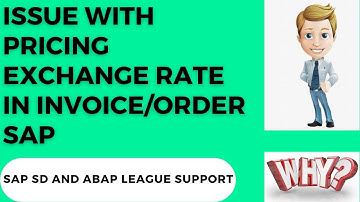 Issue with exchange rate in invoice/order SAP