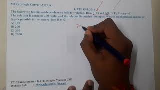 GATE CSE 2010