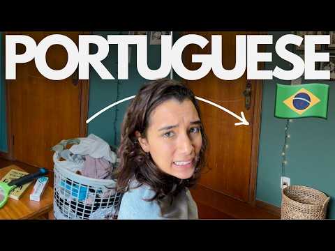 Learn Brazilian Portuguese While I Clean My Messy Room 🇧🇷 Brazilian Portuguese Comprehensible Input