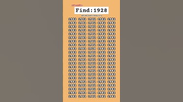 Try This Tricky Focus Test ! Can you find the hidden number?#shorts #find #eyetest #brainteaser #iq