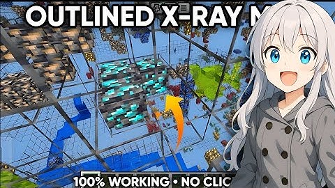 OUTLINED X-RAY MOD For Minecraft PE 1.21+ 😍 (100% Working 🔥)