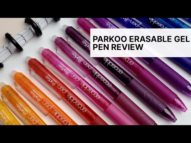 ParKoo Retractable Erasable 0.7 mm Gel Pens, No Need for White Out, Bl