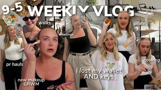 WORK WEEK IN MY LIFE: i lost my wallet AND keys, HUGE pr unboxing, new makeup from sephora, grwm