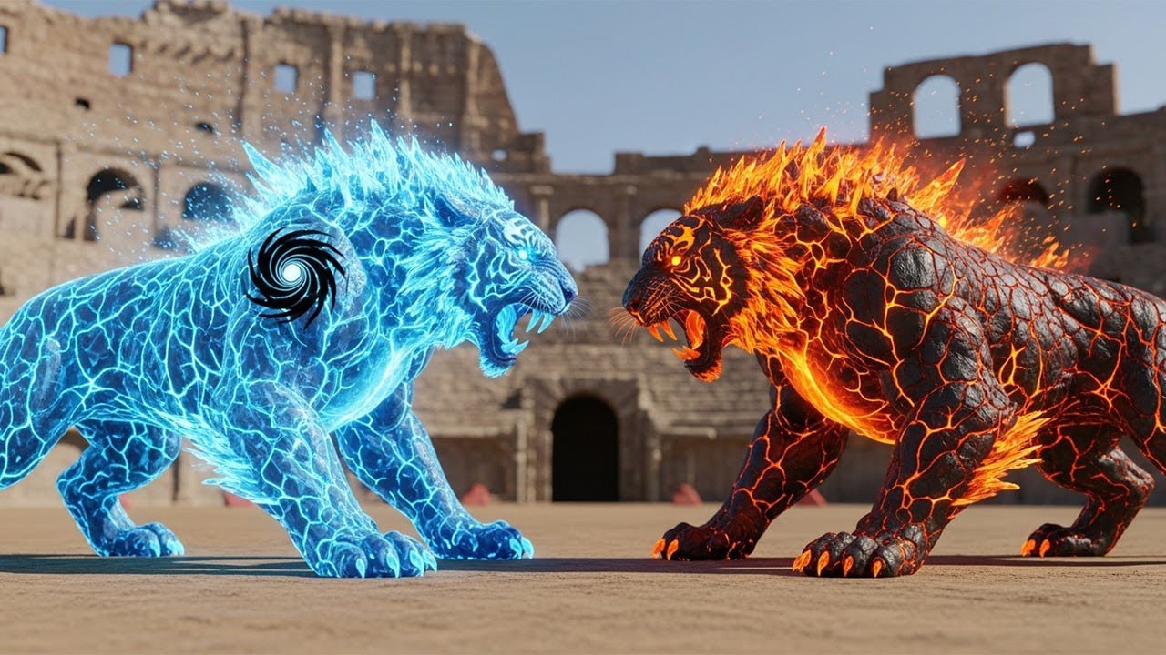 Arctic Tiger vs Desert Tiger – Heat vs Cold, Who Will Win? | Epic Arena Clash | 911s Animal Rescue