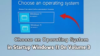 How to fix Choose an Operating System in Startup Windows 11 On Volume 3