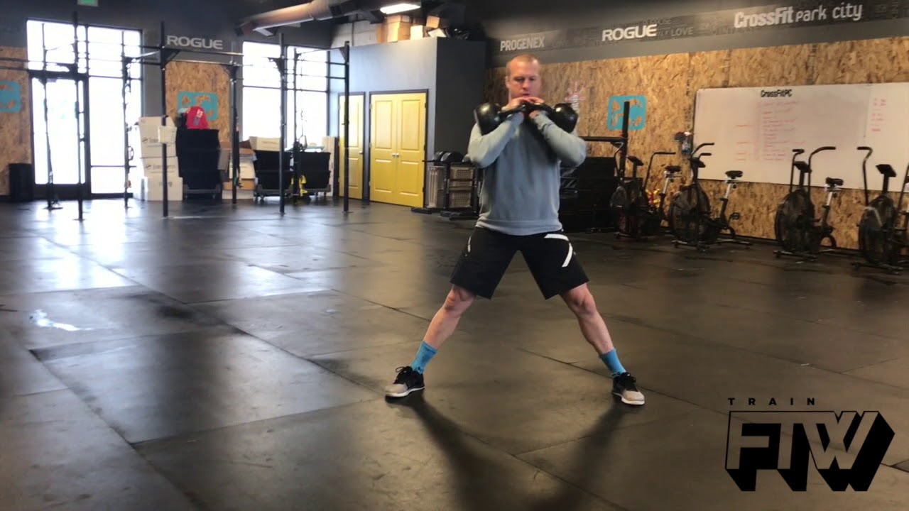 Double Kettlebell Front Rack Cossack Squat - YouTube