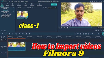 How to import video and audio for filmora 9 Editing | Lesson no-1