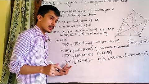 Vector Geometry || Theorem 9 || Class 10 Optional math