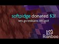 homophobe donates to lesbian charity...