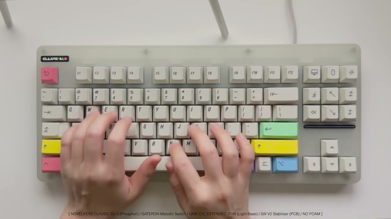 NOVELKEYS CLASSIC-GLO / GATERON Melodic Switch (Clicky Sound) / 게이트론 멜로딕