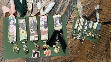 Craft With Me - Let’s Mass Make Covered Paperclips with Dangles - Tim Holtz Style