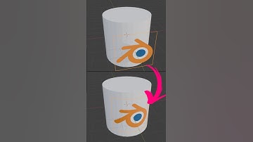Blender sticker on object #shorts #blender3d #3d