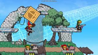 Super Smash Bros Crusade 0.9.4 Link(Items)VS Link(Hidden Skills)