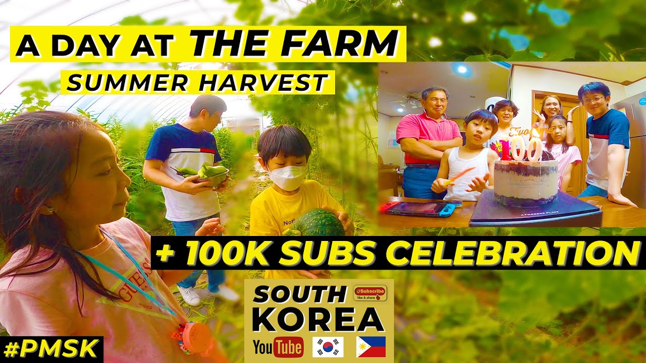 A DAY AT THE FARM 🇰🇷🇵🇭 ANG DAMI NAMIN NA HARVEST | 100K SUBS NAGMESSAGE SI MOM IN LAW!!!