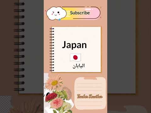 الدول بالانجليزي  انجليزي انكليزي خامس ابتدائي ست كوثر الأسدي