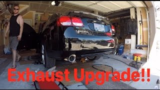 Lexus GS430 Exhaust upgrade, resonator and cat delete!