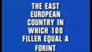 Jeopardy Uk 1990 Episode incomplete