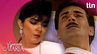 Juan Carlos pierde la vida, pero le confiesa su amor a María | Simplemente María | Capítulo 113