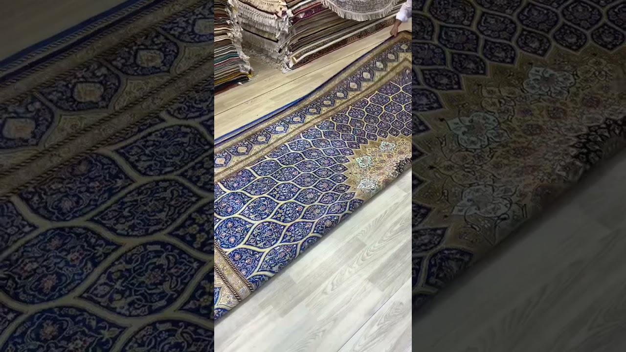 Persian Qum silk carpet warehouse for wholesale in China.