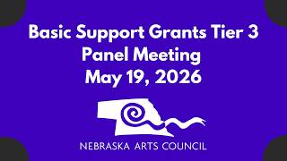 Basic Support Grant Tier 3 Panel Meeting 2026