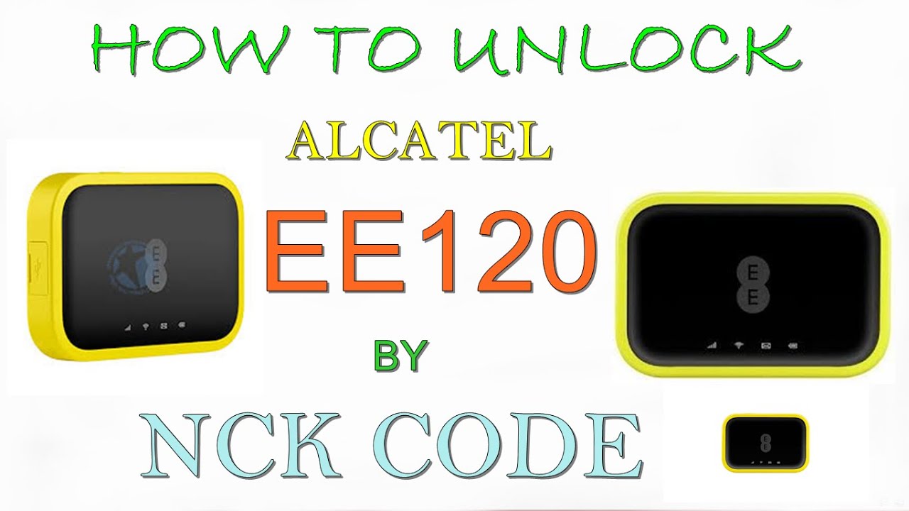 How to Unlock Alcatel EE120 by NCK Code - YouTube