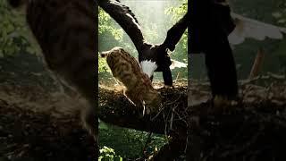 Eagle Vs Lynx Epic Forest Canopy Confrontation 4K Hdr Wildlife Battle