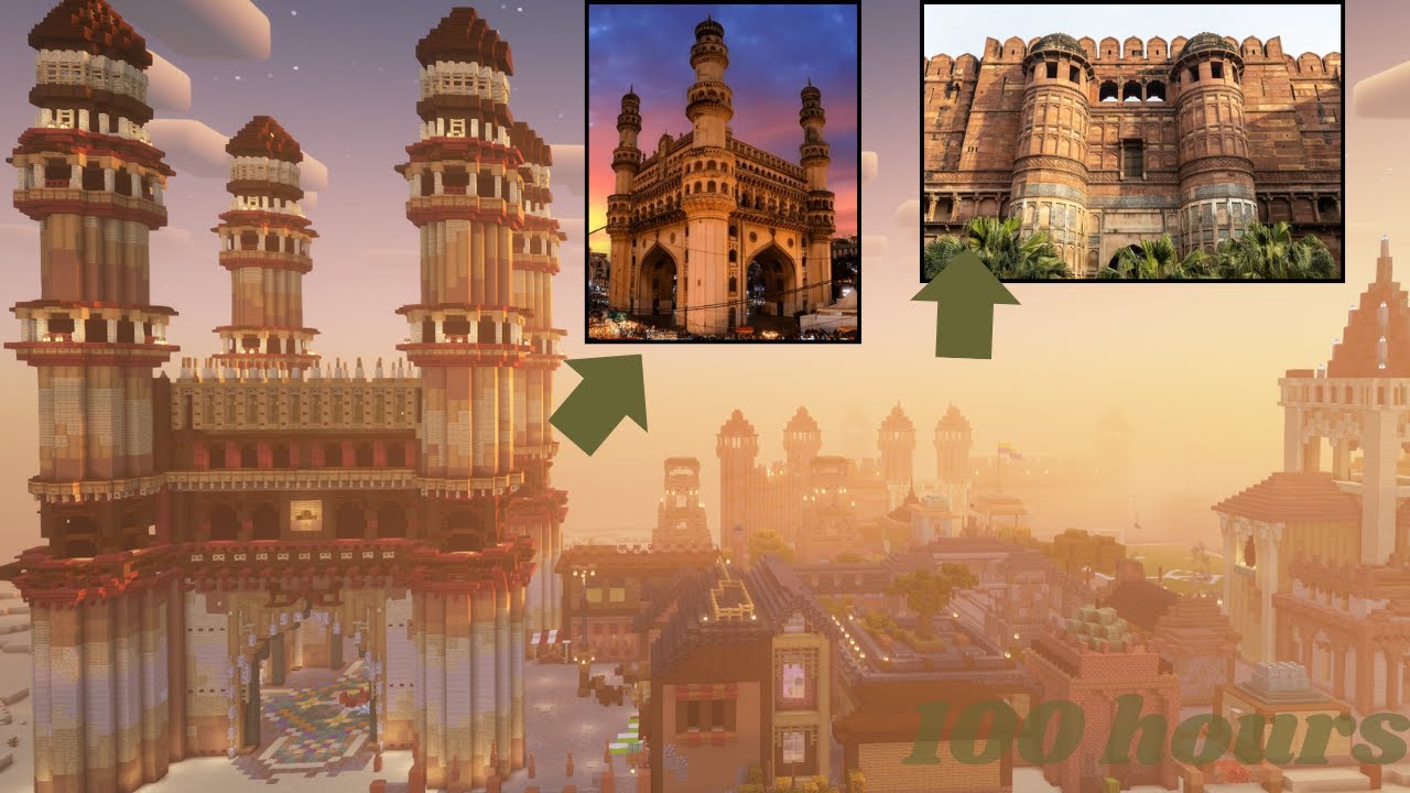 Indian Style Minecraft Builds: Tour - YouTube
