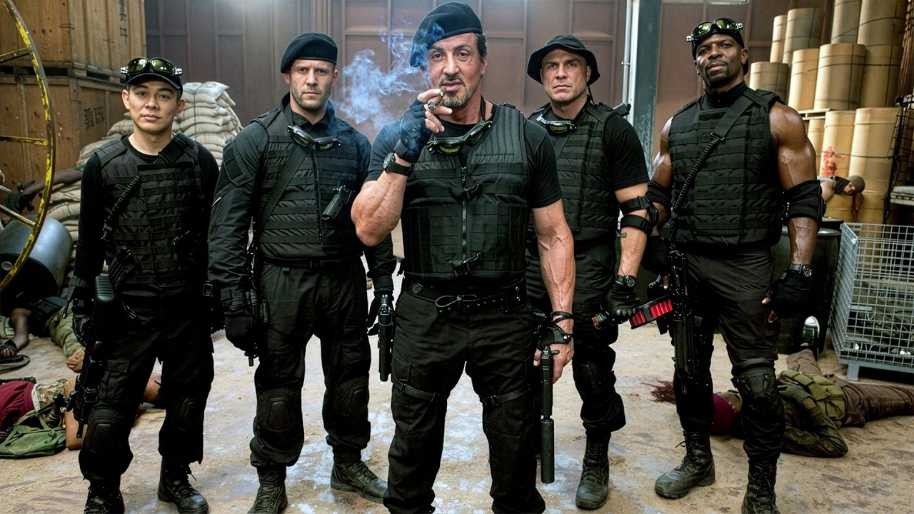 🎬 ただの女を拉致したはずが、地上最強の傭兵軍団をブチギレさせ、秒で国が一つ消滅！【一気見】超絶爽快アクション『エクスペンダブルズ』