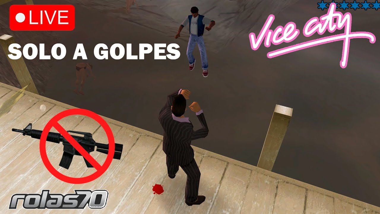 Vice City pero solo a golpes (no armas, ni atropellar) RETO - GTA Vice City