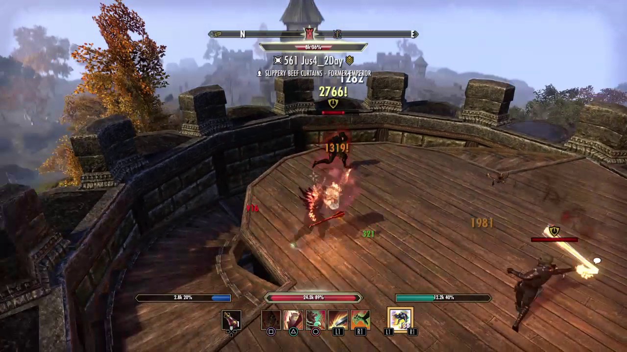 ESO One Tamriel Solo Outnumbered Stam DK with Seventh Legion,