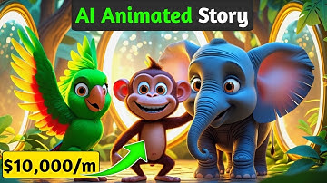 🤑Earn $10,000 Per Month - Create 3D AI Animated Story Videos with AI - Ai Video Generator