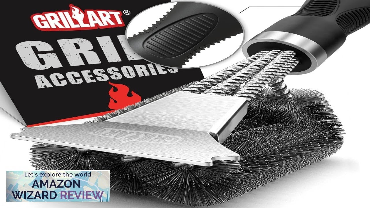 GRILLART Grill Brush and Scraper Extra Strong BBQ Cleaner Accessories