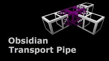 Obsidian Transport Pipe (Tekkit/Feed The Beast) - Minecraft In Minutes