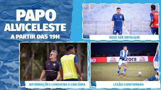 Informações de Londrina x Criciúma | Nino Paraíba lesionado | Portuga praticamente fora